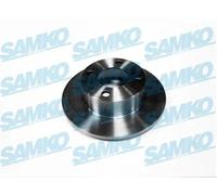 2x Disco freno pieno A1101P SAMKO per AUDI 80 B3 Tre volumi 100 C3 Tre volumi