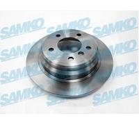 2x Disco freno pieno B2451P SAMKO per BMW 5