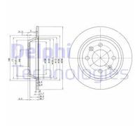 DELPHI BG2420 Disco freno