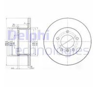 Delphi Disco freno BG2556 – Kit coppia anteriore per Mercedes-Benz Puch / Classe G 350 Turbo