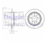 DELPHI BG2573 Disco freno