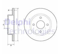 DELPHI BG2683 Disco freno
