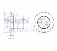 DELPHI BG2694 Disco freno