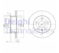DELPHI BG2716 Disco freno