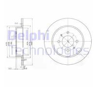 2x Disco freno pieno BG3102 DELPHI per MITSUBISHI PROTON