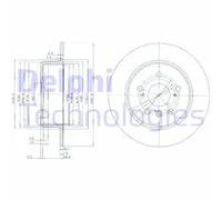 DELPHI BG3183 Disco freno