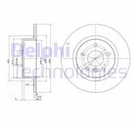 2x Disco freno pieno BG3227C DELPHI per LAND ROVER RANGE ROVER II DISCOVERY II