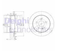 DELPHI BG3398 Disco freno