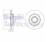Delphi BG3416 Freno a disco