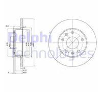 Discofreno BG3426 DELPHI per TOYOTA LAND ROVER