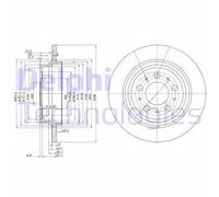 DELPHI BG3515 Disco freno