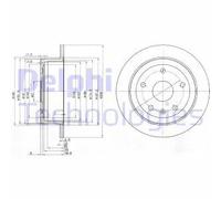 DELPHI BG3554 Disco freno