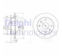 DELPHI BG3561 Disco freno