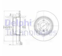 DELPHI BG3629 Disco freno