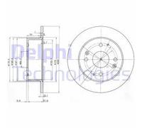 DELPHI BG3677 Disco freno