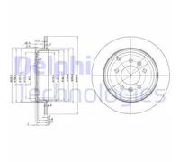 DELPHI BG3684 Disco freno