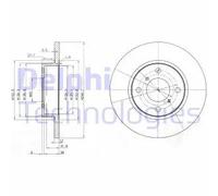 Discofreno BG3769 DELPHI per OPEL SUZUKI