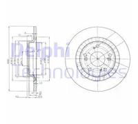 DELPHI BG3795 Disco freno
