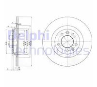 Discofreno BG3836 DELPHI per RENAULT CITROËN PEUGEOT