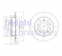 DELPHI BG3862 Disco freno