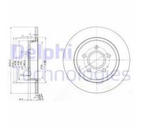 Discofreno BG3897C DELPHI per FORD VOLVO VOLVO