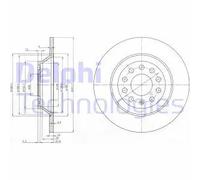 2x Disco freno pieno BG3956C DELPHI per AUDI A6 C6 Avant A6 C5 Avant A6 C6 A6 C7