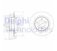 Delphi BG3960 Freno a disco