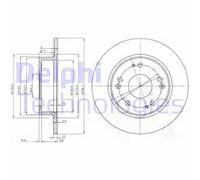 DELPHI BG3964 Disco freno