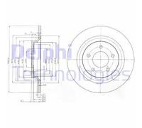 DELPHI BG4026 Disco freno