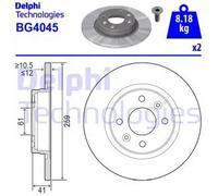 Discofreno BG4045 DELPHI per RENAULT SMART DACIA