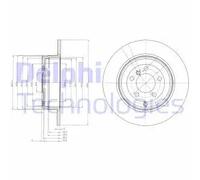Delphi Disco freno BG4066 posteriore pieno per Land Rover Range Rover III (L322) 2x