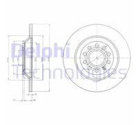 Delphi Disco freno BG4088 Posteriore Ø302 mm Pieno Kit 2x per Audi A6 Allroad/Avant C6