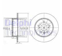 Delphi Disco freno BG4156 Posteriore Pieno Ø288 mm per Lexus RX – Coppia