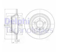 DELPHI BG4238C Disco freno