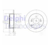 DELPHI BG4260 Disco freno
