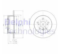 Delphi Disco freno BG4268 – Kit coppia posteriore per Lexus ES, Toyota Camry
