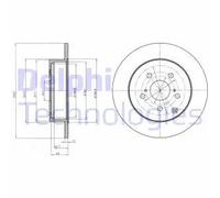 DELPHI BG4291 Disco freno