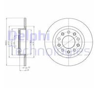 DELPHI BG4315 Disco freno