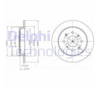 DELPHI BG4334C Disco freno