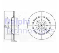 DELPHI BG4385C Disco freno