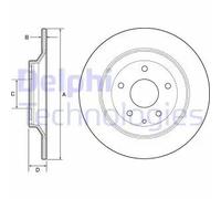 2x Disco freno pieno BG4567C DELPHI per MAZDA CX-5 CX-30 CX-5 Van MX-30