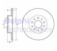 DELPHI BG4655C Disco freno