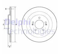 2x Disco freno pieno BG4688C DELPHI per HYUNDAI i40 I CW i40 I