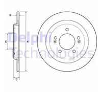 DELPHI BG4749C Disco freno