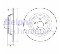 DELPHI BG4754C Disco freno