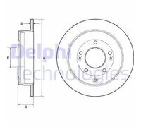 DELPHI BG4767C Disco freno