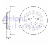 DELPHI BG4782C Disco freno