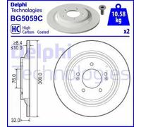 DELPHI BG5059C Disco freno