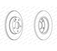 Ferodo Coppia dischi freno anteriori DDF1219C per Mercedes-Benz Classe A A 150 70KW 04>12