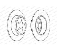 2x Disco freno pieno DDF2064C FERODO per CHRYSLER 300C 300C Touring
